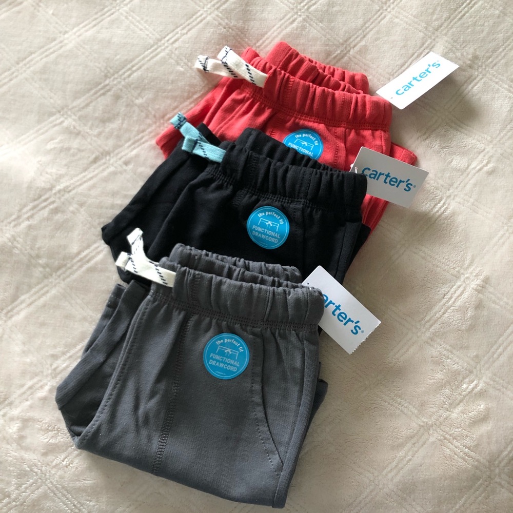 NWT Bundle of Three - Carter’s Boy’s Pull-On Knit French Terry Shorts - Size 4T